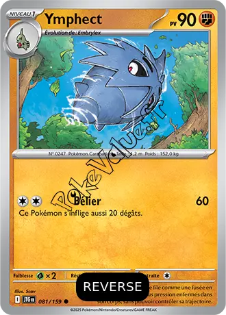 Carte Pokémon Ymphect  Reverse n°081 de la série Aventures Ensemble