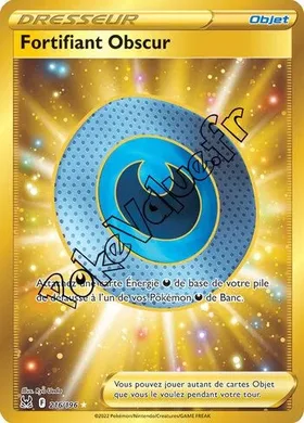 Carte Pokémon Fortifiant Obscur n°216 de la série Origine Perdue