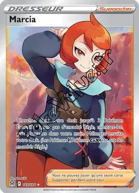 Carte Pokémon Marcia n°189 de la série Origine Perdue