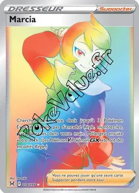Carte Pokémon Marcia n°204 de la série Origine Perdue