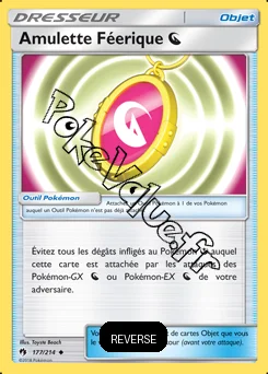Carte Pokémon Amulette Féerique Reverse n°177 de la série Tonnerre Perdu
