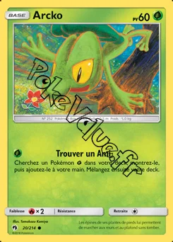 Carte Pokémon Arcko n°20 de la série Tonnerre Perdu