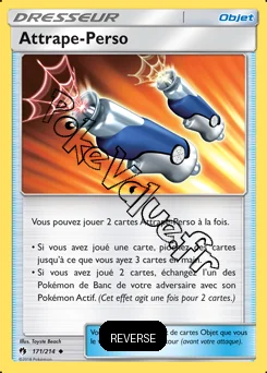 Carte Pokémon Attrape Perso Reverse n°171 de la série Tonnerre Perdu