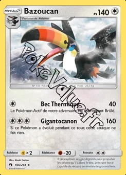 Carte Pokémon Bazoucan n°166 de la série Tonnerre Perdu