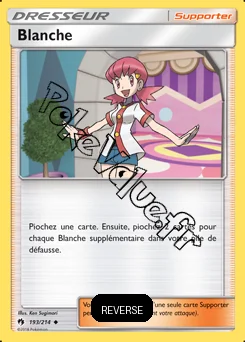 Carte Pokémon Blanche Reverse n°193 de la série Tonnerre Perdu