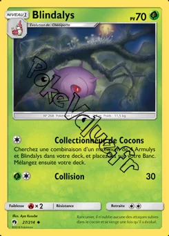 Carte Pokémon Blindalys n°27 de la série Tonnerre Perdu