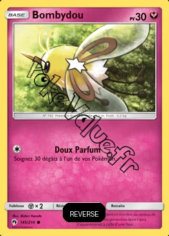 Carte Pokémon Bombydou Reverse n°145 de la série Tonnerre Perdu