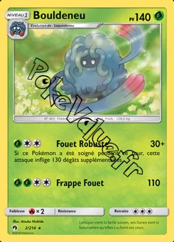 Carte Pokémon Bouldeneu n°2 de la série Tonnerre Perdu