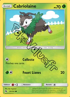 Carte Pokémon Cabriolaine n°35 de la série Tonnerre Perdu