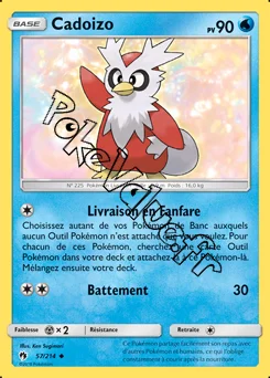 Carte Pokémon Cadoizo n°57 de la série Tonnerre Perdu
