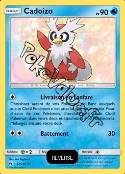 Carte Pokémon Cadoizo Reverse n°57 de la série Tonnerre Perdu