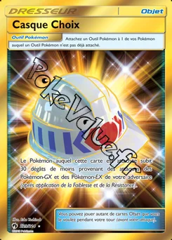 Carte Pokémon Casque Choix n°229 de la série Tonnerre Perdu