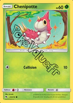 Carte Pokémon Chenipotte n°23 de la série Tonnerre Perdu