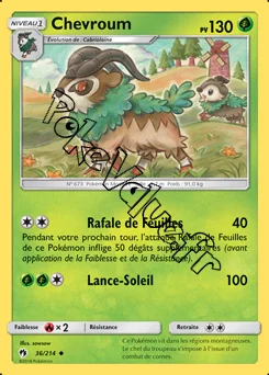 Carte Pokémon Chevroum n°36 de la série Tonnerre Perdu