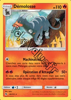 Carte Pokémon Démolosse n°46 de la série Tonnerre Perdu