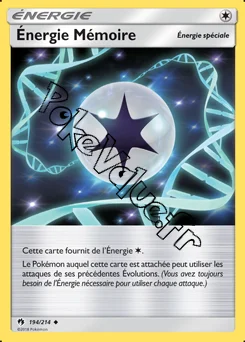 Carte Pokémon Énergie Mémoire n°194 de la série Tonnerre Perdu
