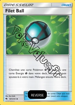 Carte Pokémon Filet Ball Reverse n°187 de la série Tonnerre Perdu