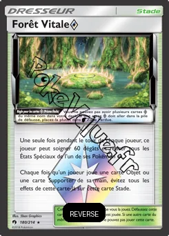 Carte Pokémon Forêt Vitale Reverse n°180 de la série Tonnerre Perdu