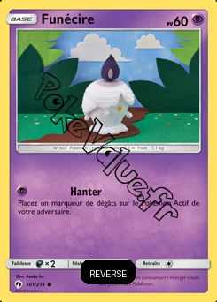 Carte Pokémon Funécire Reverse n°101 de la série Tonnerre Perdu