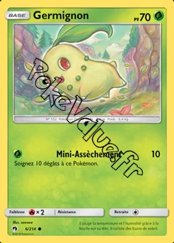 Carte Pokémon Germignon n°6 de la série Tonnerre Perdu