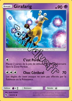 Carte Pokémon Girafarig  n°94 de la série Tonnerre Perdu