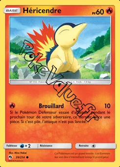 Carte Pokémon Héricendre n°39 de la série Tonnerre Perdu