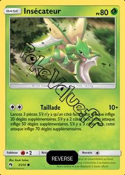 Carte Pokémon Insécateur Reverse n°3 de la série Tonnerre Perdu