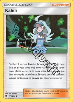 Carte Pokémon Kahili n°179 de la série Tonnerre Perdu
