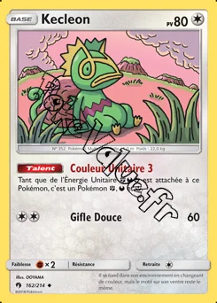 Carte Pokémon Kecleon  n°162 de la série Tonnerre Perdu