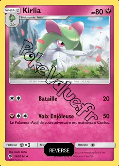 Carte Pokémon Kirlia  Reverse n°140 de la série Tonnerre Perdu