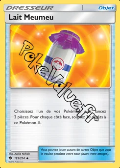 Carte Pokémon Lait Meumeu n°185 de la série Tonnerre Perdu