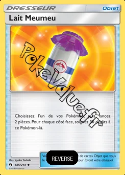 Carte Pokémon Lait Meumeu Reverse n°185 de la série Tonnerre Perdu