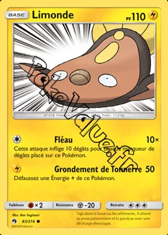 Carte Pokémon Limonde n°83 de la série Tonnerre Perdu