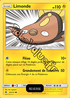 Carte Pokémon Limonde Reverse n°83 de la série Tonnerre Perdu