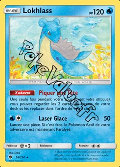 Carte Pokémon Lokhlass n°56 de la série Tonnerre Perdu