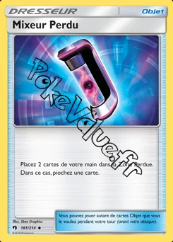Carte Pokémon Mixeur Perdu n°181 de la série Tonnerre Perdu