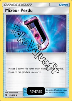 Carte Pokémon Mixeur Perdu Reverse n°181 de la série Tonnerre Perdu