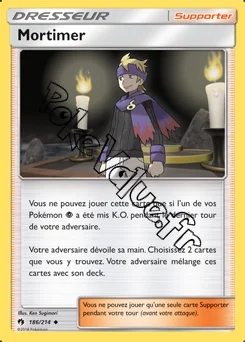 Carte Pokémon Mortimer n°186 de la série Tonnerre Perdu