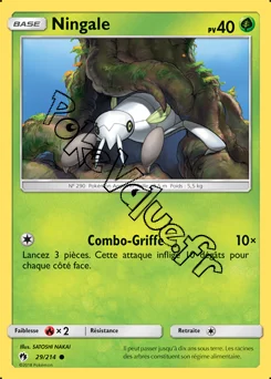 Carte Pokémon Ningale n°29 de la série Tonnerre Perdu