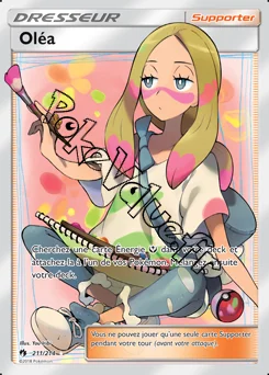 Carte Pokémon Oléa n°211 de la série Tonnerre Perdu