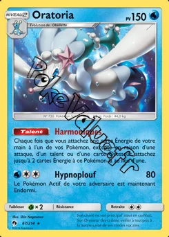Carte Pokémon Oratoria n°67 de la série Tonnerre Perdu