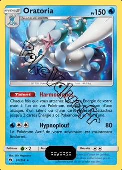 Carte Pokémon Oratoria Reverse n°67 de la série Tonnerre Perdu
