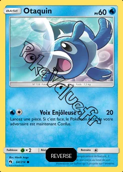 Carte Pokémon Otaquin Reverse n°64 de la série Tonnerre Perdu