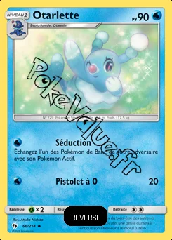 Carte Pokémon Otarlette Reverse n°66 de la série Tonnerre Perdu