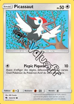 Carte Pokémon Picassaut n°163 de la série Tonnerre Perdu