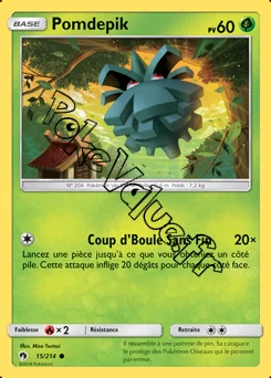 Carte Pokémon Pomdepik n°15 de la série Tonnerre Perdu