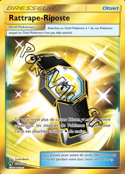 Carte Pokémon Rattrape Riposte n°230 de la série Tonnerre Perdu