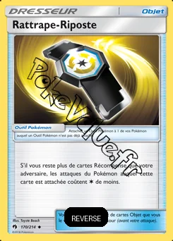 Carte Pokémon Rattrape Riposte Reverse n°170 de la série Tonnerre Perdu