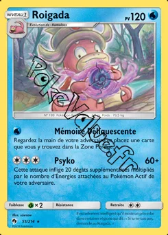 Carte Pokémon Roigada n°55 de la série Tonnerre Perdu