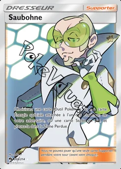 Carte Pokémon Saubohne n°208 de la série Tonnerre Perdu